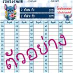 ตารางเลข2ตัว